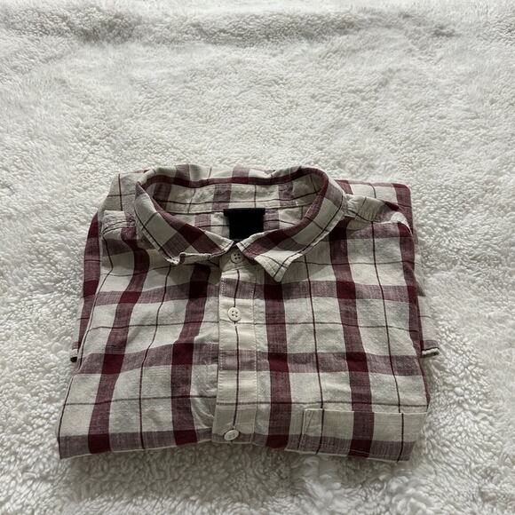 The North Face Other - The North Face Men’s Red Plaid Short Sleeve‎ Button Down Pockets Cotton Sz 2XL